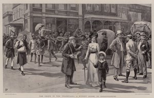 La crisi nel Transvaal, una scena di strada a Johannesburg